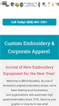 Mobile Screenshot of bbembroidery.com